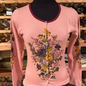 Floral Pink Cardigan